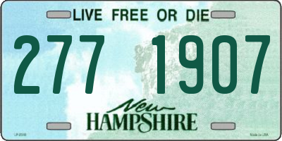 NH license plate 2771907