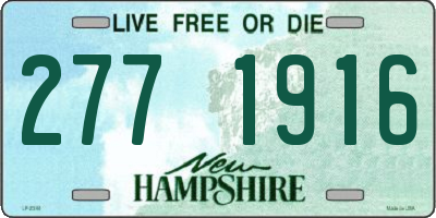 NH license plate 2771916