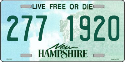 NH license plate 2771920