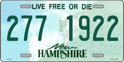 NH license plate 2771922