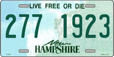 NH license plate 2771923