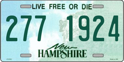 NH license plate 2771924