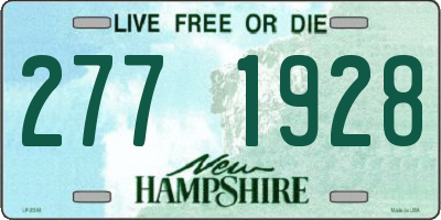 NH license plate 2771928