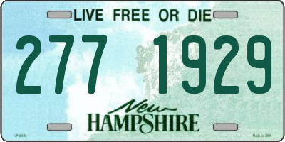 NH license plate 2771929