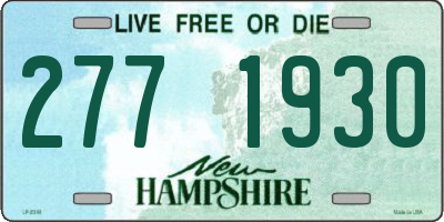 NH license plate 2771930