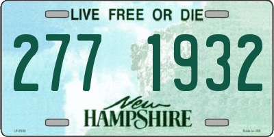 NH license plate 2771932
