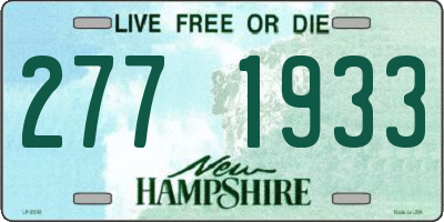 NH license plate 2771933