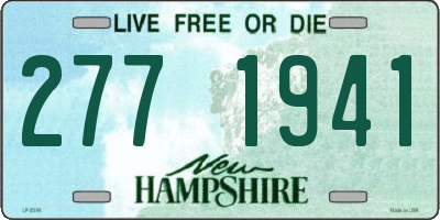 NH license plate 2771941