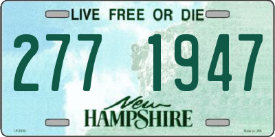 NH license plate 2771947
