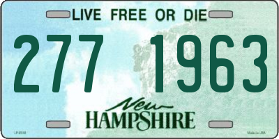 NH license plate 2771963