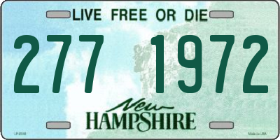 NH license plate 2771972