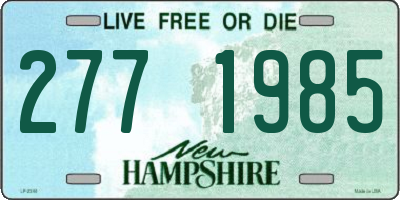 NH license plate 2771985