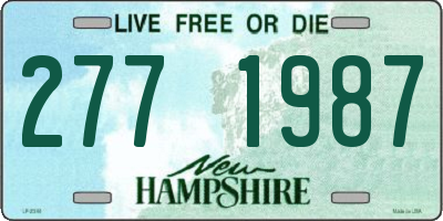 NH license plate 2771987
