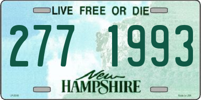 NH license plate 2771993