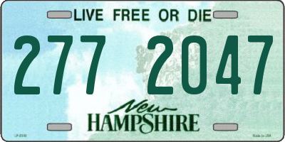 NH license plate 2772047