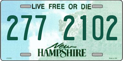 NH license plate 2772102