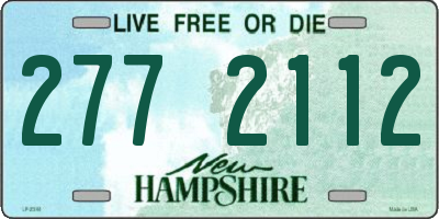 NH license plate 2772112