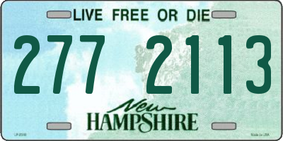 NH license plate 2772113