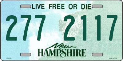 NH license plate 2772117