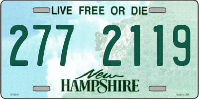 NH license plate 2772119