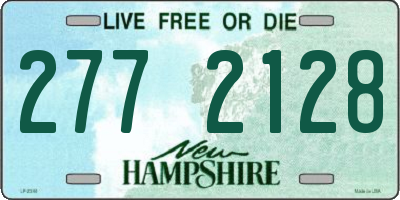 NH license plate 2772128