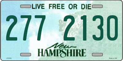 NH license plate 2772130