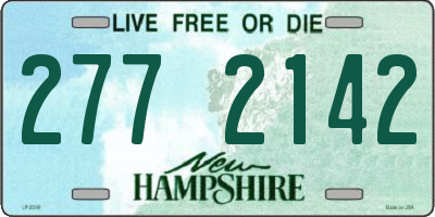 NH license plate 2772142
