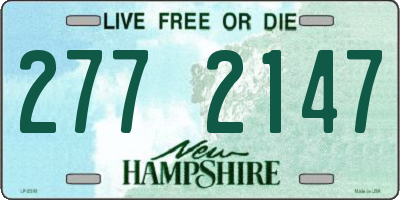 NH license plate 2772147