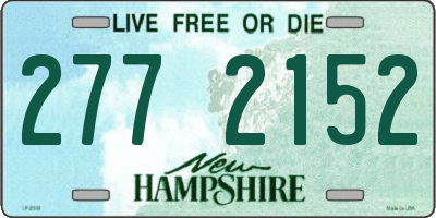 NH license plate 2772152