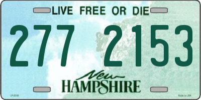 NH license plate 2772153