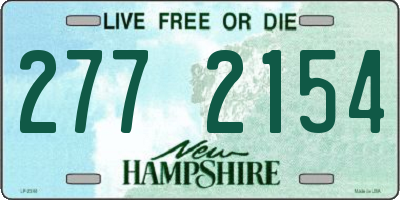 NH license plate 2772154