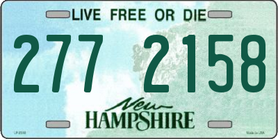 NH license plate 2772158