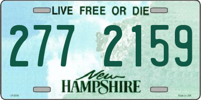 NH license plate 2772159