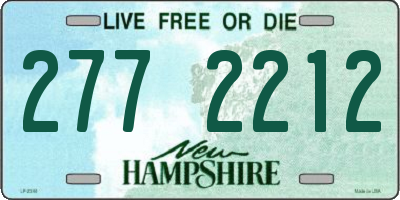 NH license plate 2772212