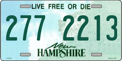 NH license plate 2772213