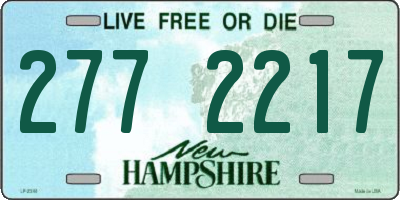 NH license plate 2772217