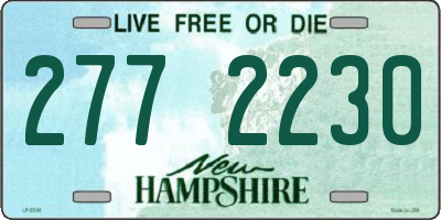 NH license plate 2772230