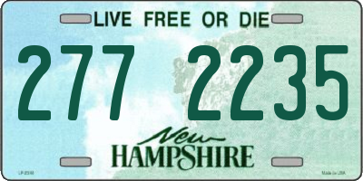 NH license plate 2772235