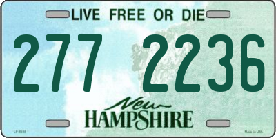 NH license plate 2772236