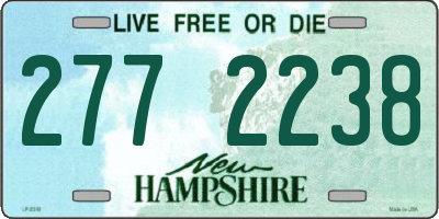 NH license plate 2772238