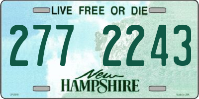 NH license plate 2772243
