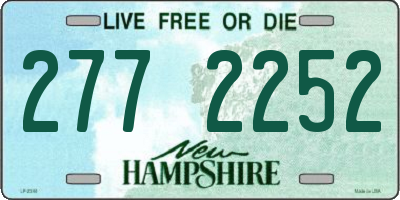 NH license plate 2772252