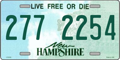 NH license plate 2772254