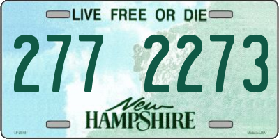 NH license plate 2772273