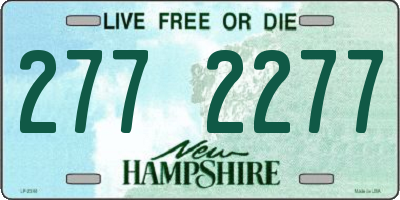 NH license plate 2772277