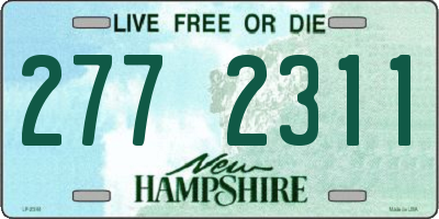 NH license plate 2772311