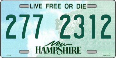 NH license plate 2772312