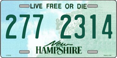 NH license plate 2772314