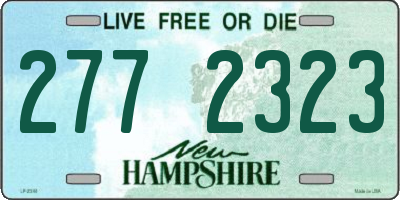 NH license plate 2772323