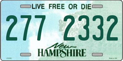 NH license plate 2772332